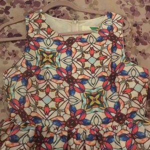 Stained glass print dress